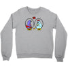 eggplant wizard and king hippo Crewneck Sweatshirt
