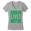 st patrick's day ginger lives matter Women's V-Neck T-Shirt