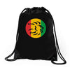 rasta lion head reggae dub step music dance Drawstring Bags
