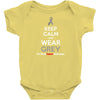 Keep Calm And Wear Grey (For Brain Cancer Awareness) Baby Onesie