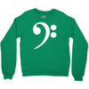 bass cleff funny Crewneck Sweatshirt