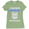 i stand with officer Ladies Fitted T-Shirt