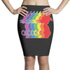 Goku Rainbow T-Shirt Pencil Skirts