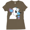 arctic fox adopt Ladies Fitted T-Shirt
