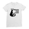 crazy cat lady Ladies Fitted T-Shirt