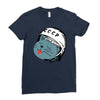 Astronaut Cat Ladies Fitted T-Shirt