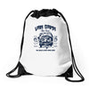 neva quit Drawstring Bags