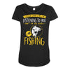 fishing in my head! Maternity Scoop Neck T-shirt