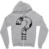 question mark Zipper Hoodie