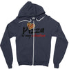 pizza is my valentine 56 Zipper Hoodie
