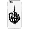 middle finger skeleton bone skull grafitti art iPhone 6/6s Case