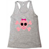 fummy pink skull long sleeve Racerback Tank
