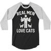 real men love cats (2) 3/4 Sleeve Shirt