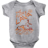 the floor is lava Baby Onesie