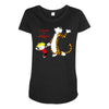 calvin hobbes Maternity Scoop Neck T-shirt