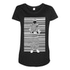banksy prisoner barcode Maternity Scoop Neck T-shirt