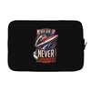 never surrender Laptop sleeve