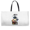 who loves pugs Weekender Totes