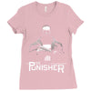black and white Ladies Fitted T-Shirt