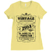 Vintage Aged To Perfection 1998 Ladies Fitted T-Shirt