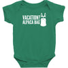vacation alpaca bag animal humor funny Baby Bodysuit
