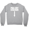 pull my cracker funny xmas christmas Crewneck Sweatshirt