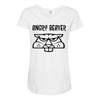 angry beaver Maternity Scoop Neck T-shirt
