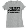 tee top joke costume rude slogan Ladies Fitted T-Shirt