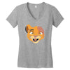 zombie cats Women's V-Neck T-Shirt