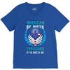 American by Birth Christian By the Grace of God V-Neck Tee