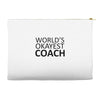worlds okayest coach Accessory Pouches