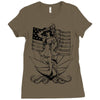 navy  girl Ladies Fitted T-Shirt