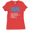 Papa Noun Definition Ladies Fitted T-Shirt