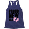 proud new girl Racerback Tank