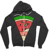 watermelon and beach Zipper Hoodie
