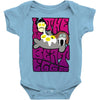 the beateggs !!! purple Baby Onesie