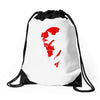 superhero cool Drawstring Bags