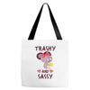 trashy and sassy Tote Bags