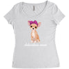 chihuahua mom Women's Triblend Scoop T-shirt