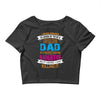 Super Cool Dad Of A Freaking Awesome Daughter Crop Top
