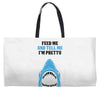 Feed Me and Tell Me I'm Pretty Baby Boy Weekender Totes