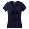 garbage ghost Women's V-Neck T-Shirt