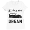 living the minivan dream Ladies Fitted T-Shirt
