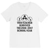 This Teacher Survived The 2016 2017 School Year V-Neck Tee
