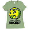 tennis ball racket Ladies Fitted T-Shirt