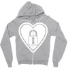 locked Zipper Hoodie