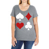 Casino Signs Ladies Curvy T-Shirt
