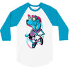dog biker 3/4 Sleeve Shirt