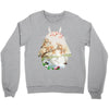 Totoro With Japanese Landscape Crewneck Sweatshirt