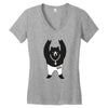 Black Bear Metal Women's V-Neck T-Shirt
